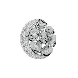 Ovary Design Diamond Ring